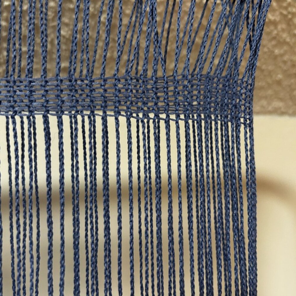 Unique, blue scarf - Picture 3 of 4